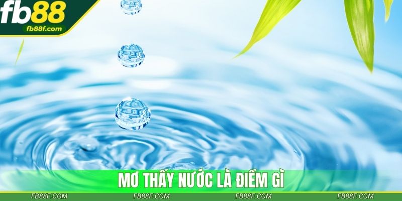 Mơ thấy nước báo hiệu điều gì trong cuộc sống