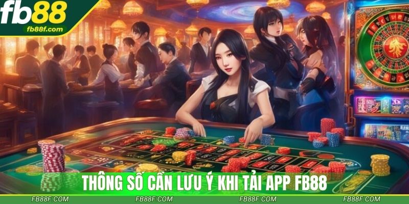 Thông số cần lưu ý khi tải app Fb88